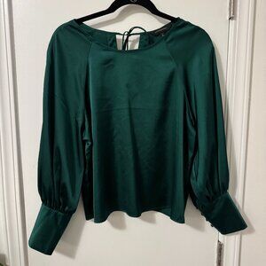 Green Tie-Back Blouse Sleeve top